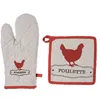 Image de Gant de cuisine multicolore en forme de poule, 30 cm   Atmosphera créateur d'intérieur