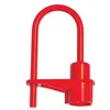Image de Klose Besser   Cadenas à clé pour clé triangle 11mm   Acier zingué et laiton   Anse rouge   Sécurisation parkings et portails