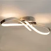 Image de Kosilum - Plafonnier led dimmable design ruban infini chromé - Acht