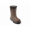 Image de Gaston Mille - Bottes Fourrées kama S3 ci en cuir marron Embout et semelle acier-44