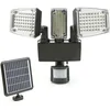 Image de Projecteur solaire 3 têtes 178 led détecteur de mouvement