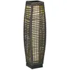 Image de Luminaire en Résine Tressée Outsunny Résine Tressée 21x21x78cm Gris
