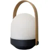 Image de Baladeuse solaire aura Blanc Bambou H27 cm