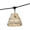 Image de Lumisky - Guirlande lumineuse raccordable tessa Beige Herbe marine 6m