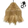 Image de Suspension solaire bohème LEONORA Beige Fibre naturelle D44 cm