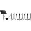 Image de Lumisky   Lot de 8 spots solaires LED MINI ROUNDY noir   200 lumens   lumière blanc chaud 3000K   IP65 étanche   Autonomie jusqu'à 12h