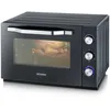 Image de Mini Four Electrique Four posable xxl a chaleur tournante Severin 60 l - 2 200 w - Tournebroche et pierre a pizza - Noir/Inox