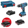 Image de Perceuse-visseuse Bosch Professional gsr 18V-21 + 3 batteries 2,0Ah + chargeur gal 18V-20 - 0615990L88