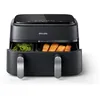 Image de Philips - Friteuse Electrique sans huile Airfryer NA351/00 - Double cuve 9L - 8 programmes de cuisson - 2750W