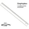 Image de Règle transparente 1 biseau + bosselage 40 cm