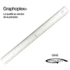 Image de Règle transparente 2 biseaux + bosselage 40 cm