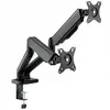 Image de Support double écran articulé MecaMounts Dual pour moniteur PC standard ou incurvé de 17" à 32"