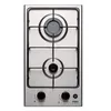 Image de Nord Inox - Domino deux feux gaz inox 290x510 mm.