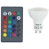 Image de Xanlite - Ampoule led spot, culot GU10, 4,2W cons. (27W eq.), lumière blanc chaud ou lumière rvb avec sa télécommande - sgrvbrw