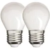 Image de Xanlite - Lot de 2 ampoules Filament LED P45 Opaque, culot E14, 470 Lumens, équivalence 40W, 4000 Kelvins, Blanc neutre - PACK2RFV470POCW