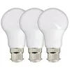 Image de Lot de 3 Ampoules smd led A60 Opaques, culot B22, 806 lumens, conso. 8,8W éq. 60W, Blanc chaud - PACK21EB806GIW - Xanlite