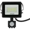 Image de Projecteur led 20W Eq 120 w Noir détecteur de mouvement IP44 Température de Couleur: Blanc Froid 6000K