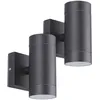 Image de Arum Lighting - Lot de 2 Appliques noir venice Extérieure double faisceau GU10 IP54