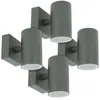 Image de Arum Lighting - Lot de 4 Appliques venice Anthracite extérieure Simple Faisceau GU10 IP54