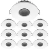 Image de Arum Lighting - Lot de 10 Spots Encastrables led 8W milan cct IP65 IK07 avec Transformateur Dimmable