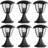 Image de Arum Lighting - Lot de 6 Bornes extérieur alicante pour jardin Noir Culot E27
