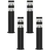 Image de Lot de 4 Bornes pour jardin NORA Noir 9W 4000K - H40cm