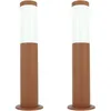 Image de Arum Lighting - Lot de 2 Bornes extérieures Brun antique valente hauteur 45cm