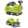 Image de Pack RYOBI ponceuse à bande 75mm 18V One+ R18BS-0 - 1 batterie 5.0Ah - 1 chargeur rapide 2.0Ah RC18120-150