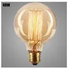 Image de Ampoule vintage incandescente 40W E27 G95 bulb Edison