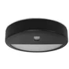 Image de Miidex Lighting - Collerette asym pour plafonnier clipso Ø220 x 50 mm ® noir - avec-ouverture