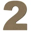 Image de Chiffre 2 en bois MDF à décorer - 8 cm