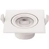 Image de Plafonnier carré encastrable blanc led 7W cob éclairage 35W - Blanc du Jour 6000K