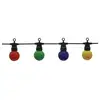 Image de Guirlande Guinguette 10 Ampoules led Colorées 8m Fil Noir