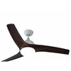 Image de Ventilateur de plafond avec télécommande Salon Lumière du jour Refroidisseur blanc, métal, commutation cct, 5 vitesses Timer, 132 cm