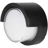 Image de Applique led ronde V-tac 12 w avec diffuseur semi-couvercle, noir, blanc chaud, IP65