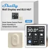 Image de Shelly Wall Display White + Blu H&T Ivory (Bundle), Kit domotique Wi-Fi & Bluetooth, Panneau de contrôle, Capteur de température et d humidité, Relais interrupteur 5A, Thermostat, Mesure consommation en occasion ou reconditionné