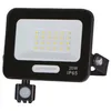 Image de Projecteur led smd IP65 Corps Noir avec Capteur - 20W - 1800lm - 4000K Blanc Naturel - 123.5x149x27.5mm - Noir