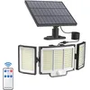 Image de Lampe Solaire Exterieur 348 led avec Détecteur de Mouvement IP65 Étanche Projecteur Extérieur pour Jardin Lumière