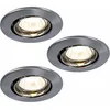Image de Lot de 3 spots encastrables ronds Éclairage Spot Lampes Paulmann 993.57