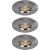 Image de Lot de 3 spots LED encastrables extérieur zone plafond éclairage IP65 salle de bain Paulmann 994.61