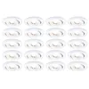 Image de Paulmann 99997 Spots encastrés LED Pack de 20 orientable 82 mm 70° 20x4,8W 20x450lm 230 V 3000 K Blanc dépoli en occasion ou reconditionné