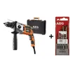 Image de AEG   Perceuse à percussion électrique 850W   2 vitesses   Mandrin auto-serrant 13mm   Capacité max béton 20mm   Poignée ergonomique