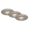Image de Briloner - Lampe led encastrée leuchten attach one, 1,8 w, 150 lm, IP44, nickel mat, plastique, ø 4,5 cm
