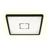 Image de Briloner - Plafonnier rétro-éclairé led Plafonnier noir Lampe de salon Lampe de couloir plate, rétro-éclairage, 18W 2400lm blanc neutre, LxlxH 29,3 x