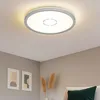 Image de Briloner - Plafonnier rétro-éclairé led rond Lampe de couloir argent Lampe de cuisine, rétro-éclairage, 18W 2400lm blanc neutre, DxH 29,3 x 2,8cm