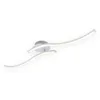 Image de Briloner - Plafonnier led leuchten go, 9 w, 700 lm, IP20, couleur aluminium, métal-plastique, 78,2 x 12 x 11 cm
