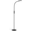 Image de Lampadaire led Briloner leuchten office remote, 8 w, 700 lm, IP20, noir, métal-plastique, intensité lumineuse variable, avec télécommande, cct, ø 24