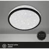 Image de Plafonnier led Briloner leuchten nigra, 10 w, 900 lm, IP20, noir, plastique, ø 21,7 cm