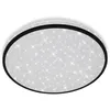 Image de Briloner - Plafonnier led leuchten nigra, 24 w, 2200 lm, IP20, noir, plastique, ø 38 cm