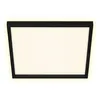 Image de Briloner - Plafonnier led noir lampe de salon panneau de plafond carré avec rétro-éclairage, rétro-éclairage, 22W 3000Lm blanc chaud, LxLxH